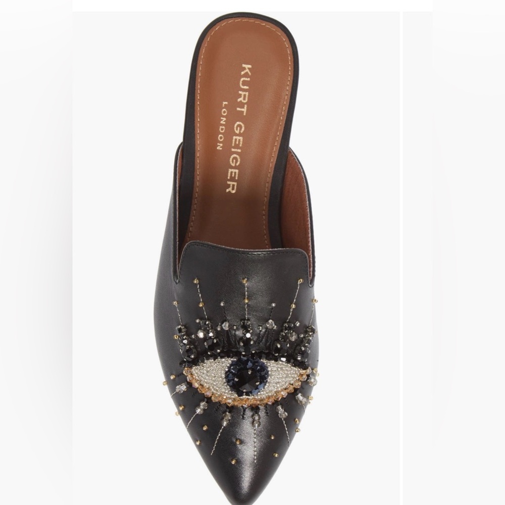 Kurt Geiger London Olive Eye Mule - Black Crystal